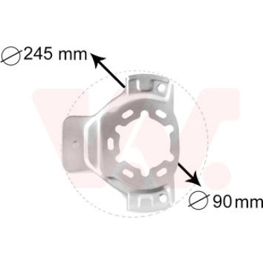 VAN WEZEL Spritzblech, Bremsscheibe | 3742371