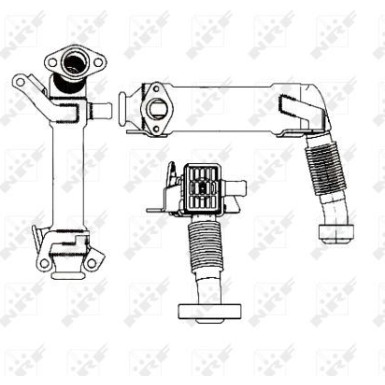 NRF Kühler, Abgasrückführung NRF Kühler, Abgasrückführung