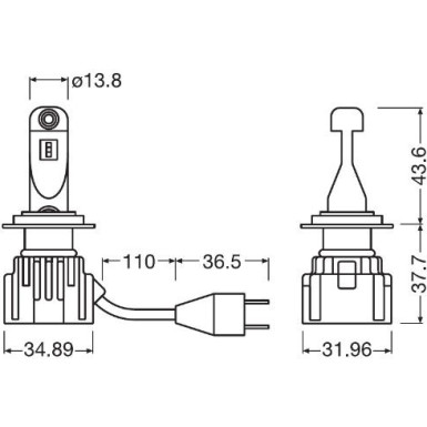 64210DWINT-2HFB Glühlampe, Nebelscheinwerfer LEDriving® HL INTENSE 64210DWINT-2HFB Glühlampe, Nebelscheinwerfer LEDriving® HL INTENSE