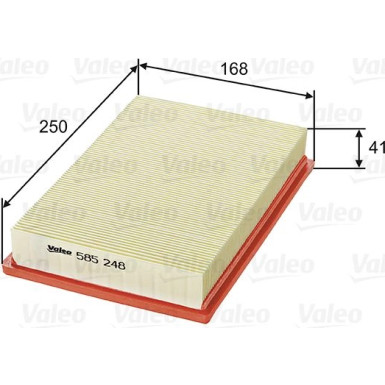 VALEO Luftfilter | 585248
