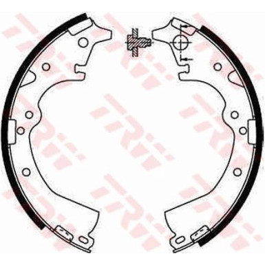 82 461 017 Bremsbacken | TOYOTA Hilux,Land Cruiser,Hiace 80 | GS8184