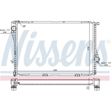 Wasserkühler PKW | BMW 5 E39 95-04 7 E38 94-01 | 60648A