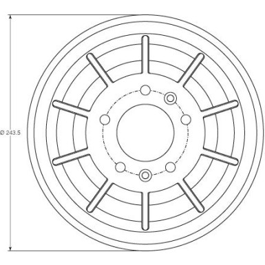 40 472 018 Bremstrommel | FIAT SCUDO Pritsche/Fahrg. 1.6 D Multijet 07 | DB4405