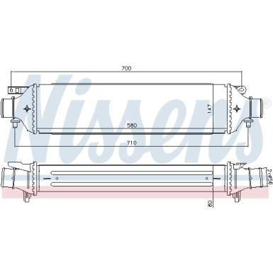 Ladeluftkühler PKW Fiat Bravo 07 FIRST FIT 96477