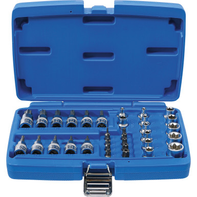 BGS Bit- und Steckschlüsseleinsatz-Satz | 10 mm (3/8"""") | T-Profil (für Torx) | 34-tlg | 5021