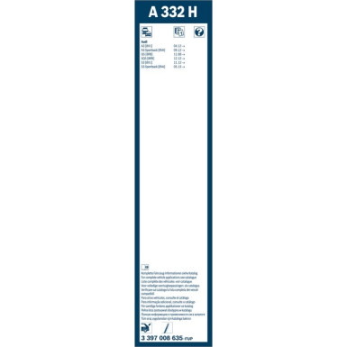 BOSCH | Scheibenwischer Aerotwin A332H 330 | Audi Q5 | 3397008635