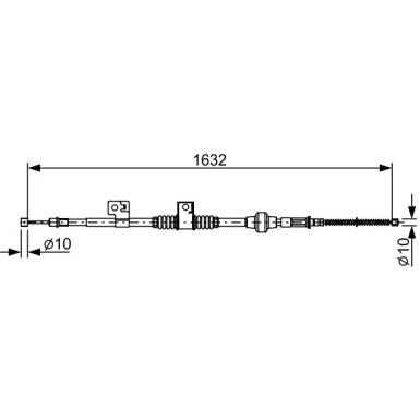 1 987 482 519 Seilzug, Feststellbremse 1 987 482 519 Seilzug, Feststellbremse