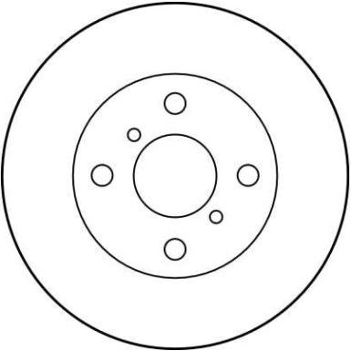 Bremsscheibe Toyota P.Paseo/Starlet/Tercel 1.0-1.5 89-99 | DF4007 Bremsscheibe Toyota P.Paseo/Starlet/Tercel 1.0-1.5 89-99 | DF4007