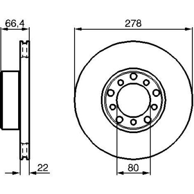 Bremsscheibe VA | MERCEDES W116,R107 71 | 0 986 478 060