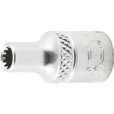 BGS Steckschlüssel-Einsatz Gear Lock | Antrieb Innenvierkant 6,3 mm (1/4"""") | SW 4 mm | 10104