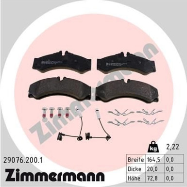 ZIMMERMANN Bremsbeläge ZIMMERMANN Bremsbeläge
