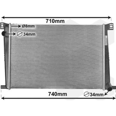 VAN WEZEL Kühler, Motorkühlung 06002356