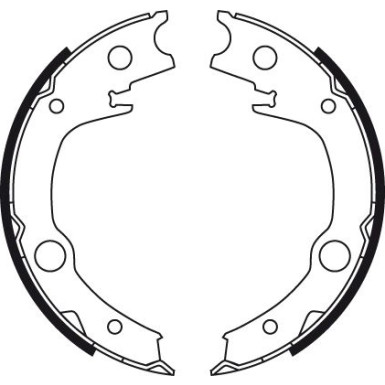 GS8723 Bremsbackensatz, Feststellbremse