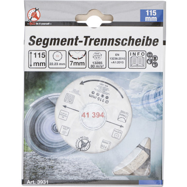 BGS Segment-Trennscheibe Ø 115 mm BGS Do it yourself 3931