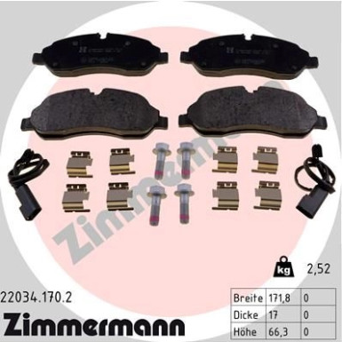 ZIMMERMANN Bremsbeläge