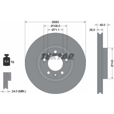 Bremsscheibe Citroen P. C4 1.2-2.0 13 PRO 92267203
