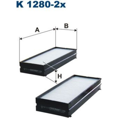 FILTRON Filter, Innenraumluft | K 1280-2x