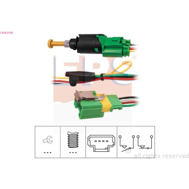 Bremslichtschalter Made in Italy - OE Equivalent 1.810.213K