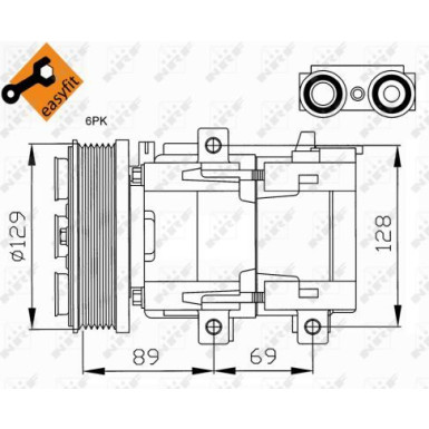 Kompressor, Klimaanlage EASY FIT 32212