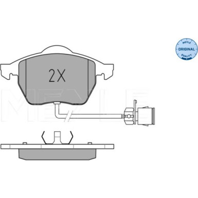 Bremsbelagsatz Vw S. A100/A6 90- Mit Sensor | 025 206 7619/W