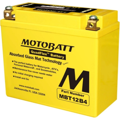 Motorrad Batterie 12V 11Ah/150A L+ (Abmessungen: 150X70X130/130) | MBT12B4