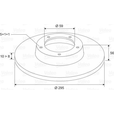 VALEO Bremsscheibe 186421