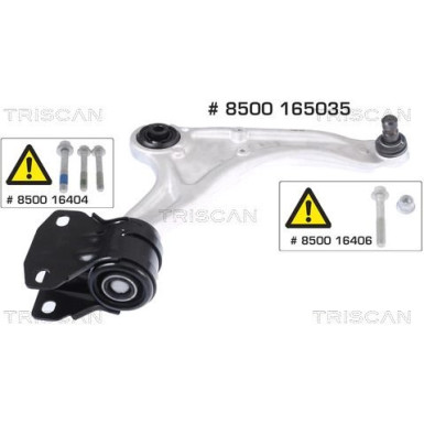 8500 165035 Lenker, Radaufhängung