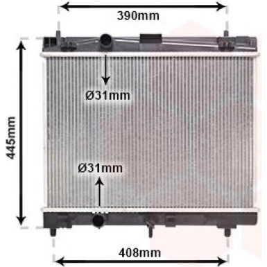 VAN WEZEL Kühler, Motorkühlung 53002357