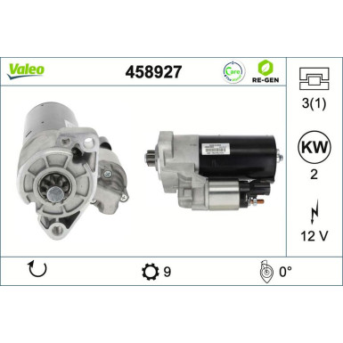 VALEO Anlasser 458927 VALEO RE-GEN AT