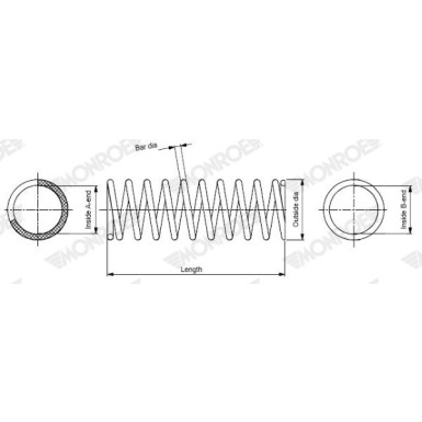 Fahrwerksfeder HA | MERCEDES W202 | SP0677 Fahrwerksfeder HA | MERCEDES W202 | SP0677