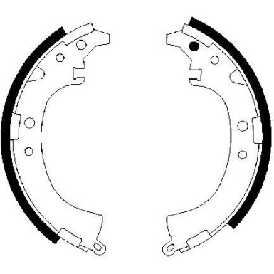 0 986 487 424 Bremsbackensatz 0 986 487 424 Bremsbackensatz