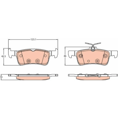 Bremsklötze HA | FORD Fiesta 17 | GDB2194