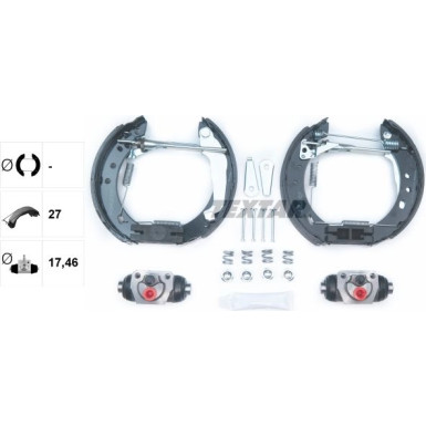 Satz Bremsbacken Nissan Micra 92- 1 80X27 Shoe Kit Pro 84047200 Satz Bremsbacken Nissan Micra 92- 1 80X27 Shoe Kit Pro 84047200