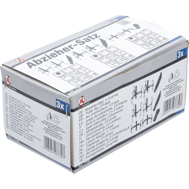 BGS Abzieher-Satz, 2-/3-armig 150 / 100 / 75 mm 3-tlg BGS Do it yourself 7730