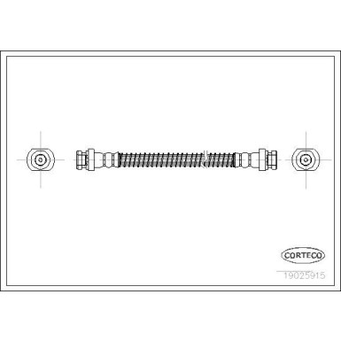 CORTECO Bremsschlauch | 19025915