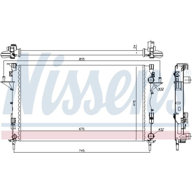 Wasserkühler PKW | RENAULT LAGUNA 1,6-1,8 00 | 63813