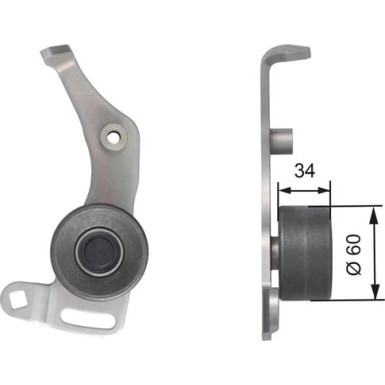 GATES Spannrolle | T41138