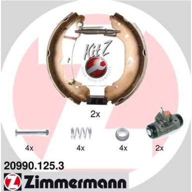 ZIMMERMANN Bremsbacken | 20990.125.3