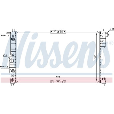 Wasserkühler PKW | DAEWOO NUBIRA II AUT. 99 | 616671