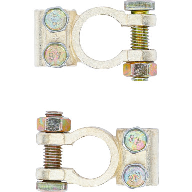 1408 BGS Batterie-Rundpolklemmen-Sortiment