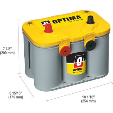 8014-254 OPTIMA Yellow Top Batt | 12V 55Ah 765A | 0 098 014 254