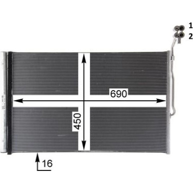 Kondensator, Klimaanlage BEHR Premium Line AC 777 000P