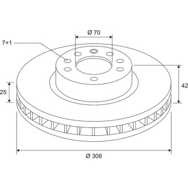 VALEO Bremsscheibe 672639 COATED