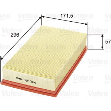 VALEO Luftfilter | 585264