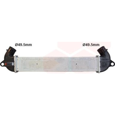 VAN WEZEL Ladeluftkühler 17004271