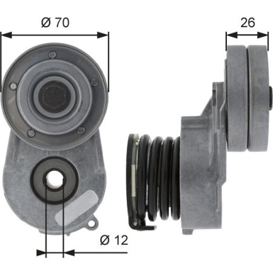 GATES Spannrolle | T38496