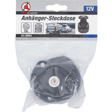 BGS Anhänger-Steckdose / Buchse 13-polig BGS Do it yourself 80964