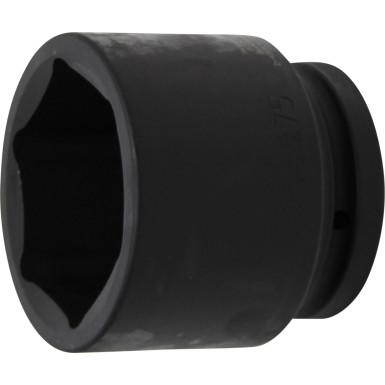BGS Kraft-Steckschlüssel-Einsatz Sechskant | Antrieb Innenvierkant 25 mm (1"""") | SW 75 mm | 5875
