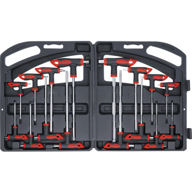 BGS Schraubendreher-Satz mit T-Griff und seitlicher Klinge Innensechskant/T-Profil (für Torx) 16-tlg BGS Do it yourself 90