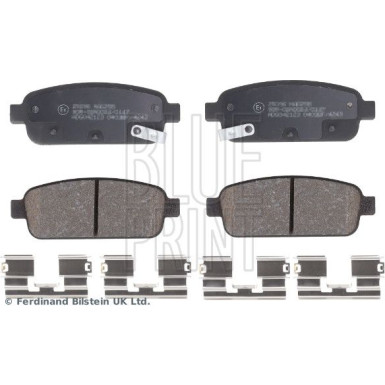 BLUE PRINT Bremsbelagsatz, Scheibenbremse adg042123